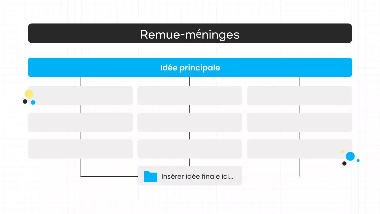 présentation de brainstorming moderne bleu