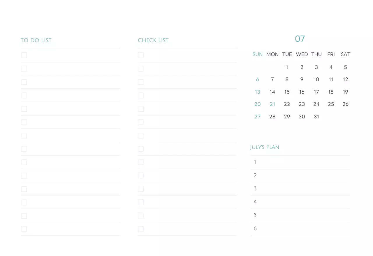 白と黒のシンプルな2025年版数字卓上カレンダー