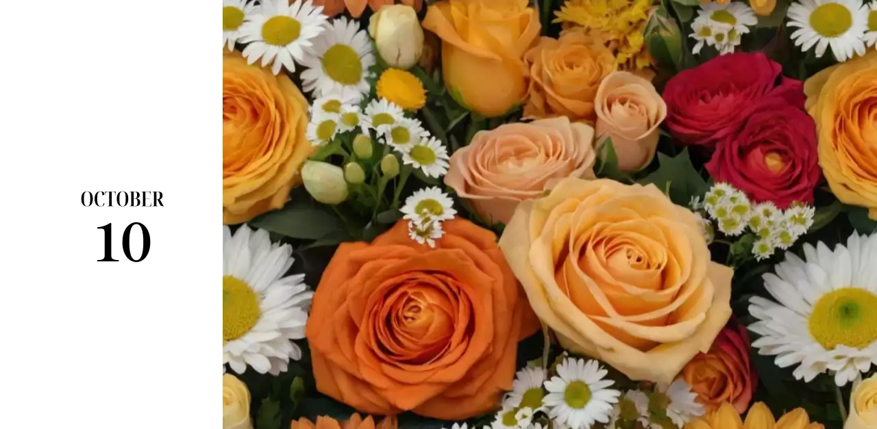 黒と白のシンプルな花写真2025年版カレンダー