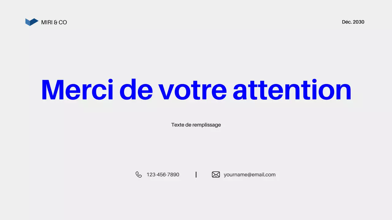 Plan d'affaires Blue Modern