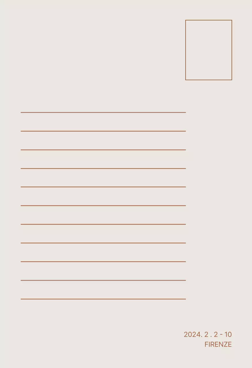 Set di cartoline di viaggio sulla natura astratta