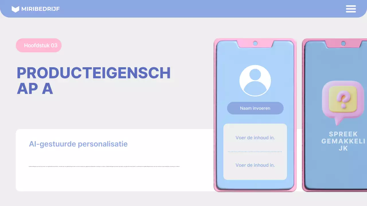 roze moderne mobiele promotie
