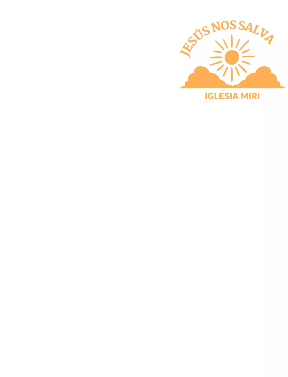 Promover una iglesia sencilla con una ilustración del sol saliendo por encima de las nubes.