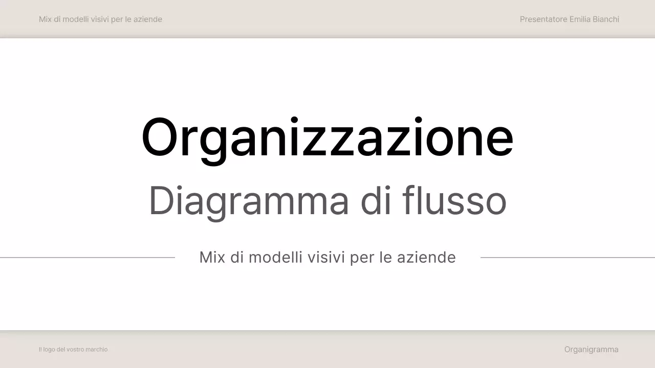 collezione grigia e minimale di organigrammi
