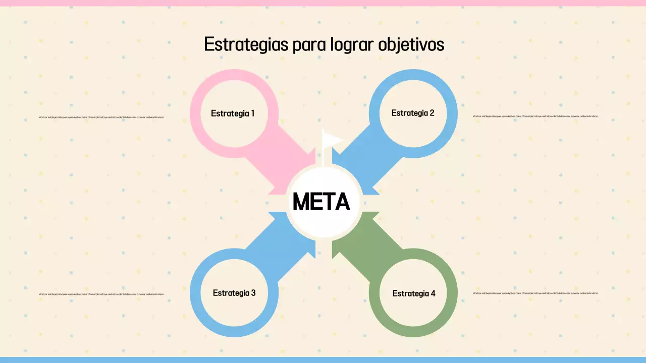 Beige Neat Guía para fijar objetivos
