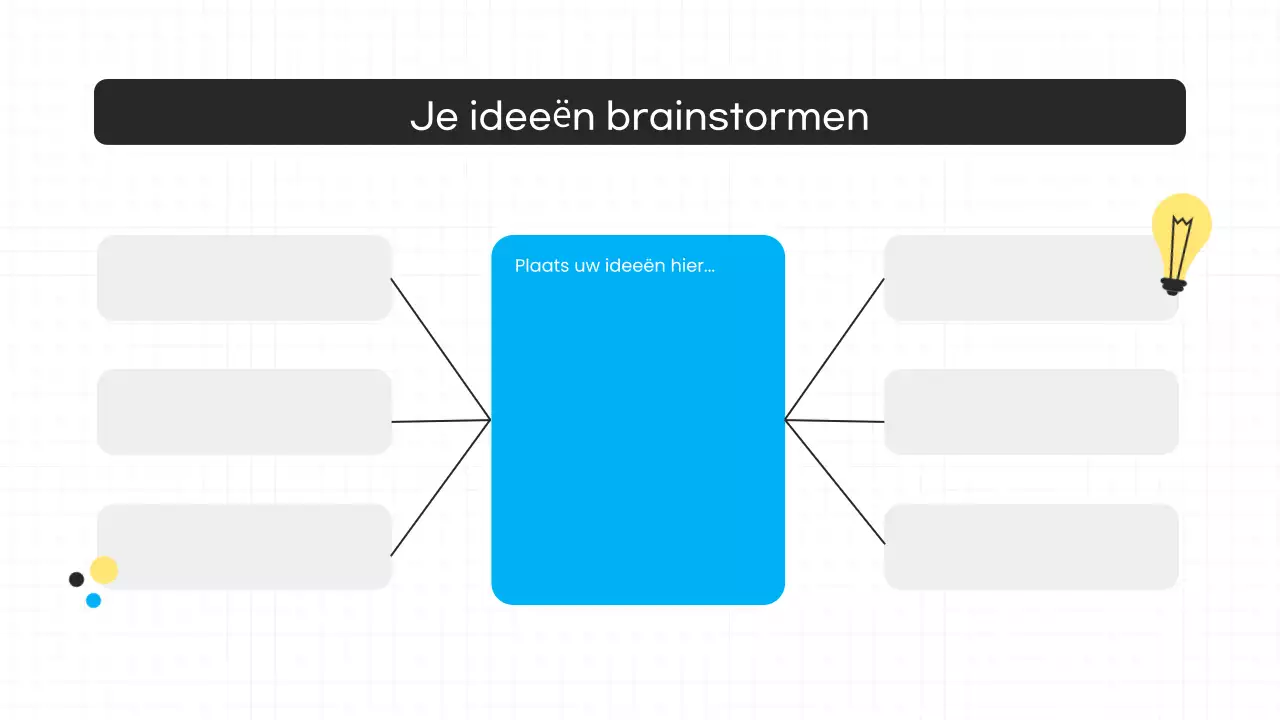 blauw modern brainstormen presentatie