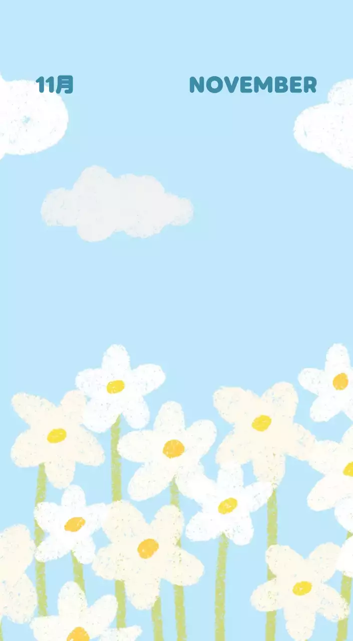 茶色とベージュの可愛らしい2025年カレンダー