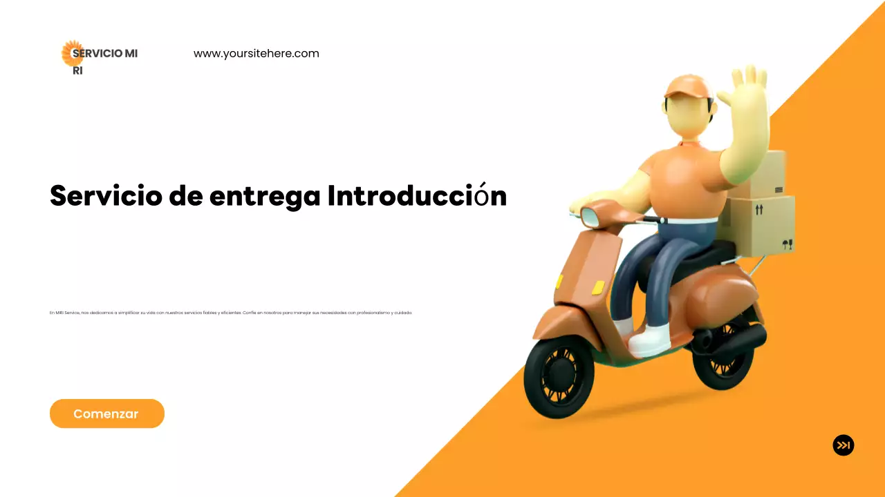 orange modern delivery introducción