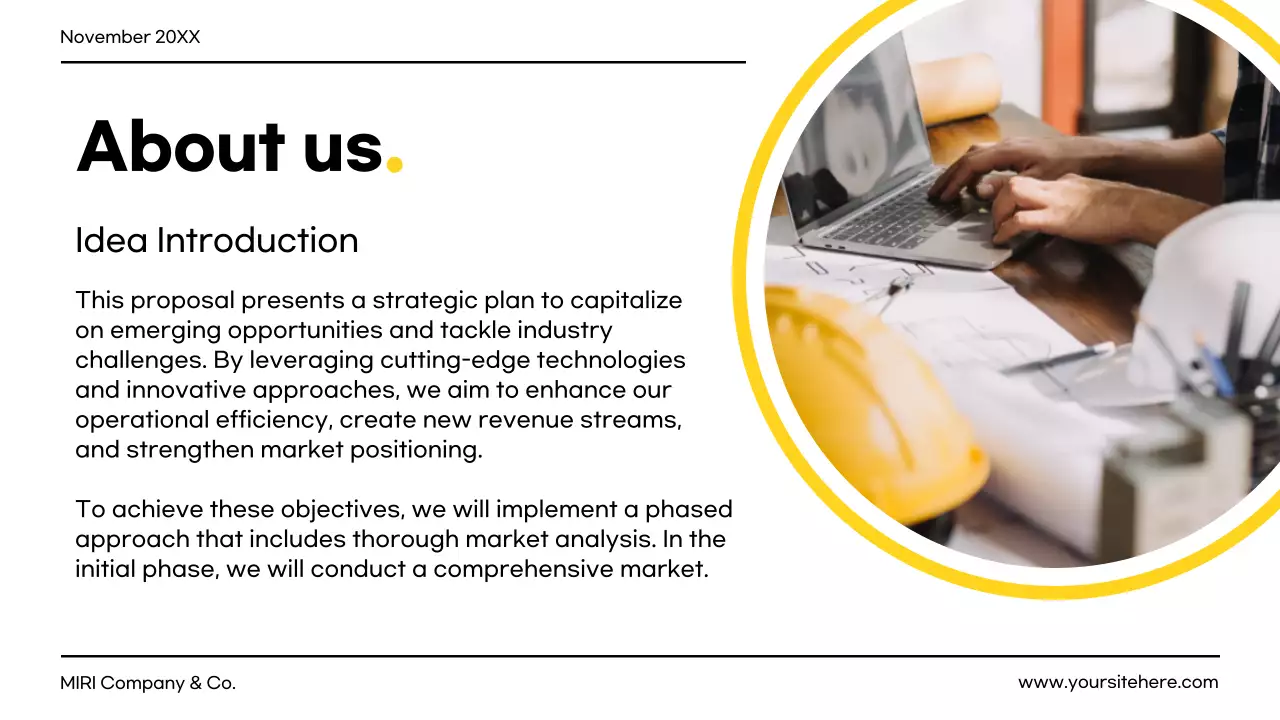 White Professional Project Document Presentation