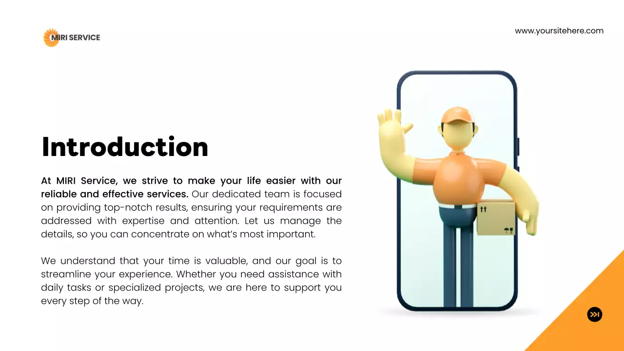 Orange Modern Delivery Presentation