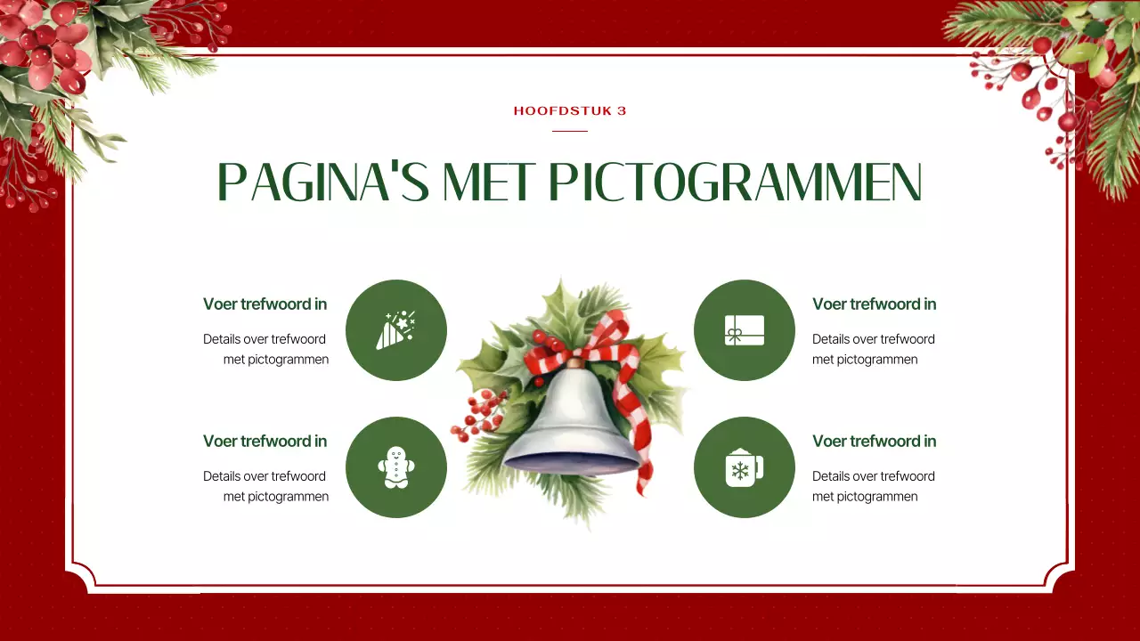 Luxe planner met kerstachtergrond in rood