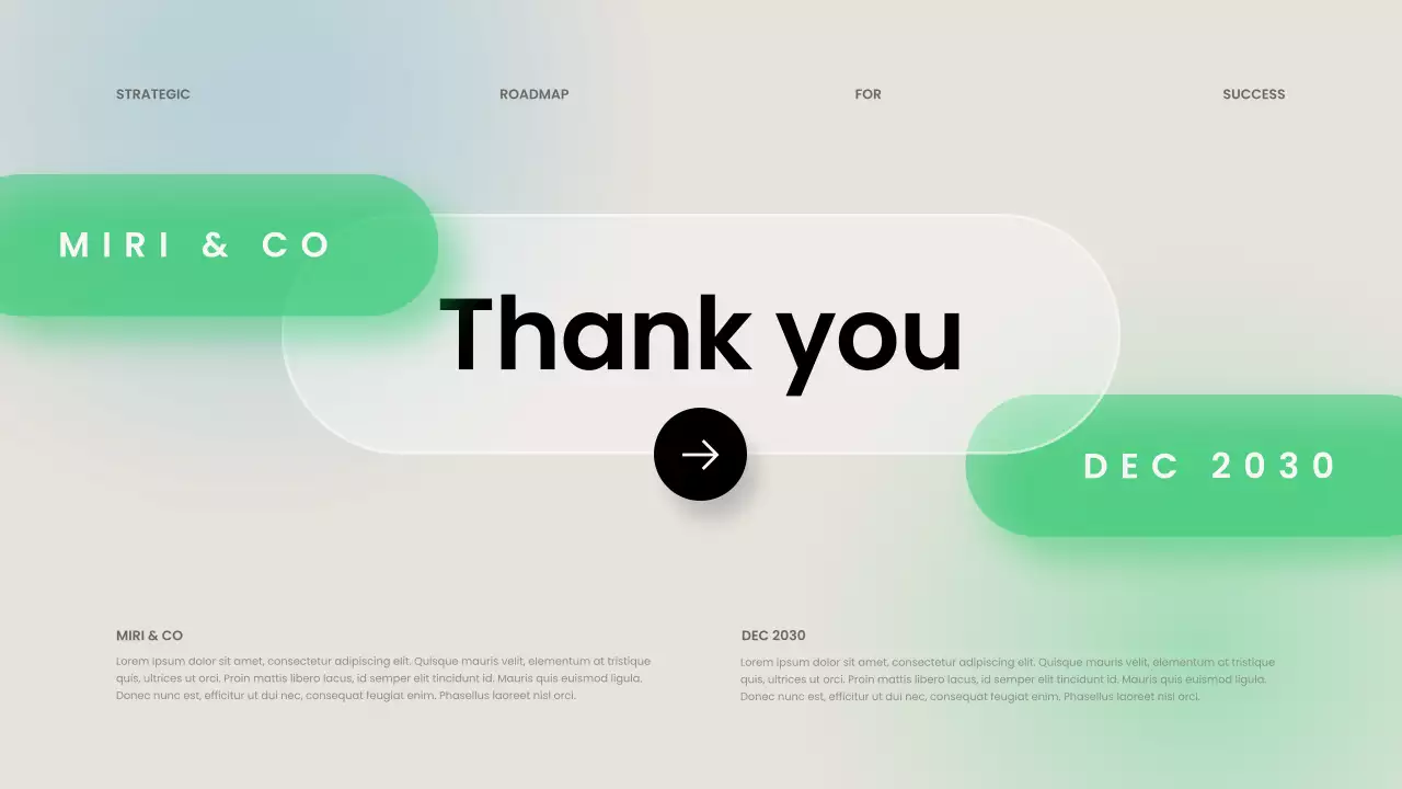 민트 모던 비즈니스 플랜 프레젠테이션