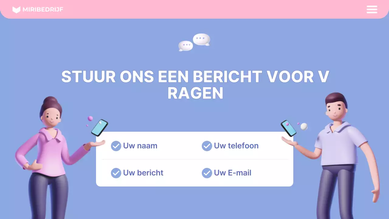 roze moderne mobiele promotie