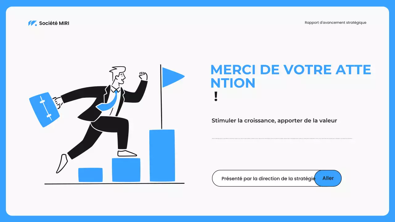 blue modern business report