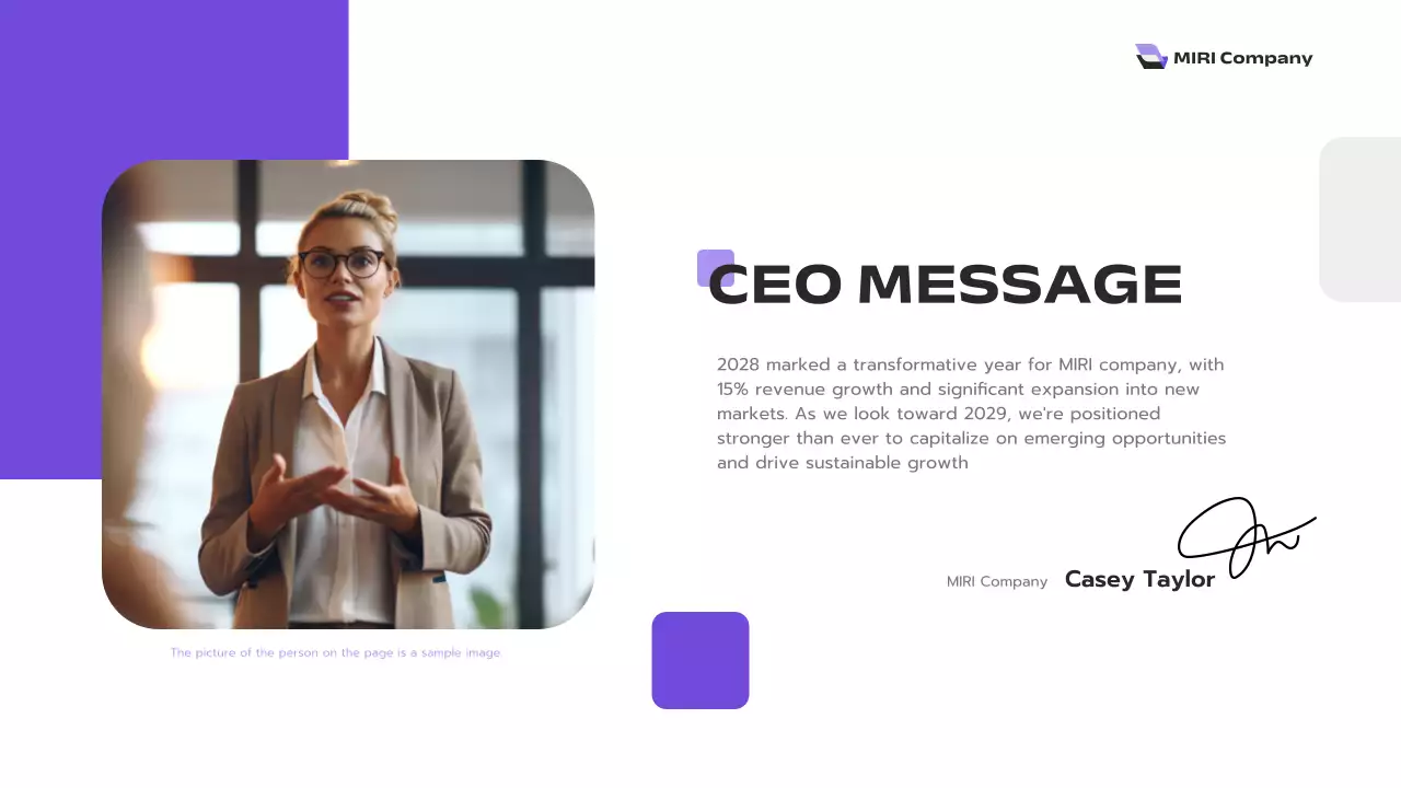 Purple Modern Business Report Presentation