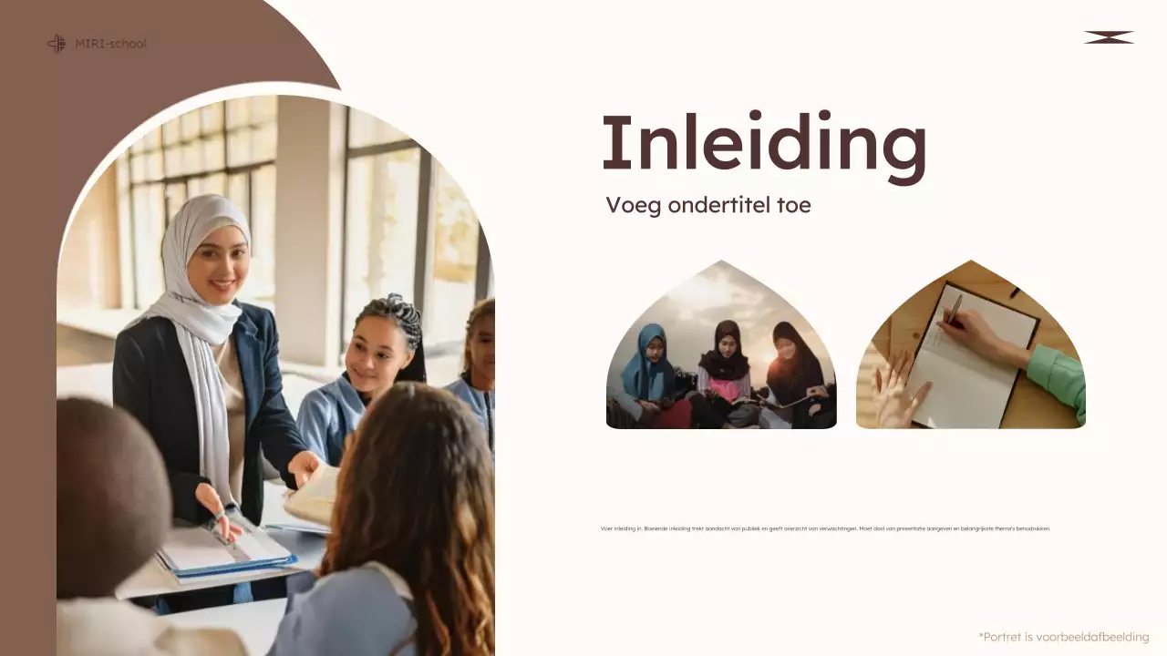 beige modern onderwijs klas