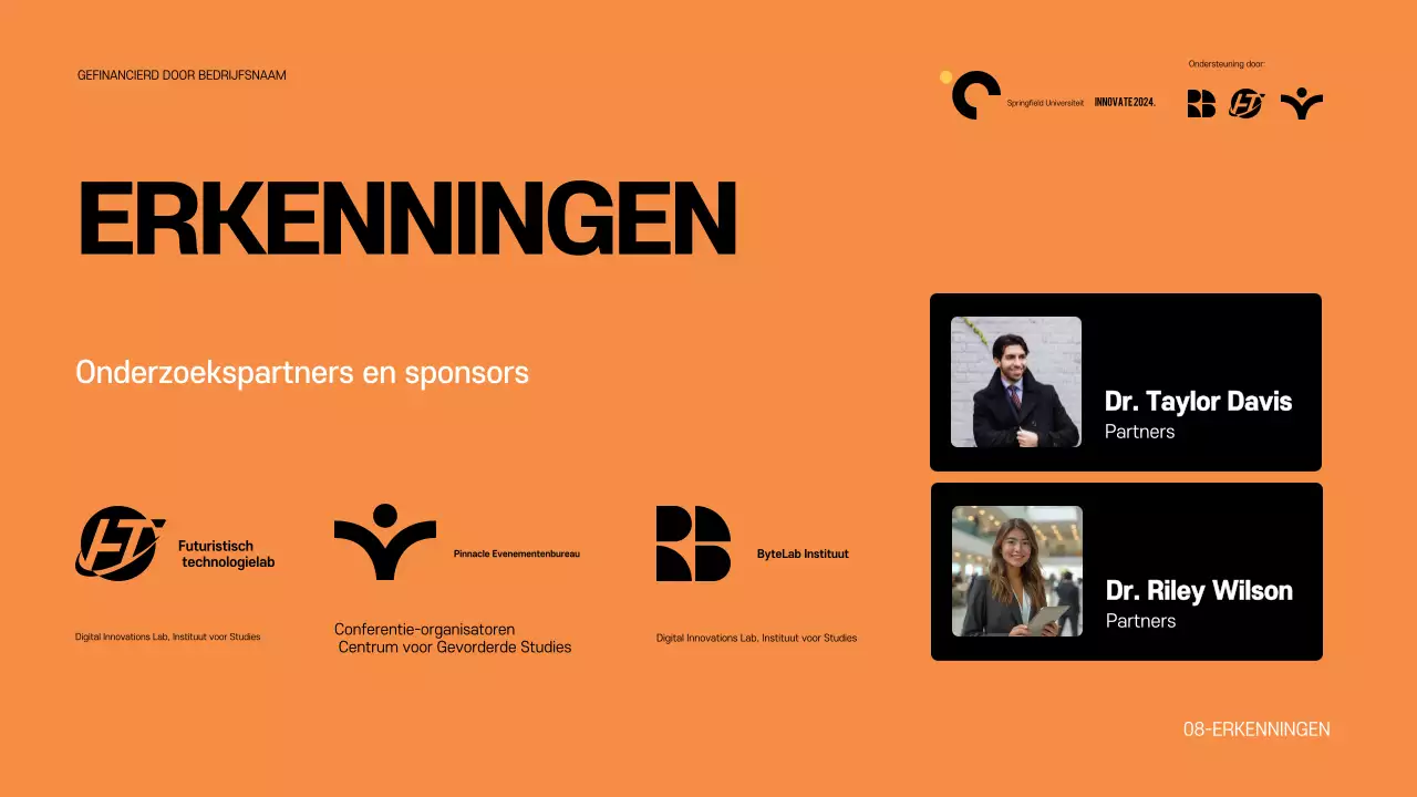 Aankondiging Orange Modern Conferentie