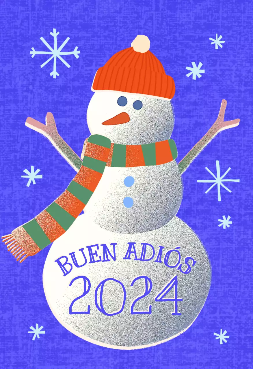 Festival de invierno Blue Simple