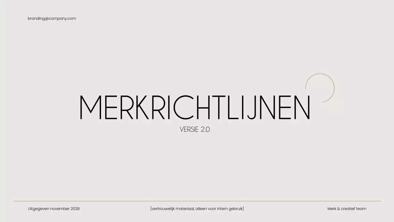 beige moderne merkgids