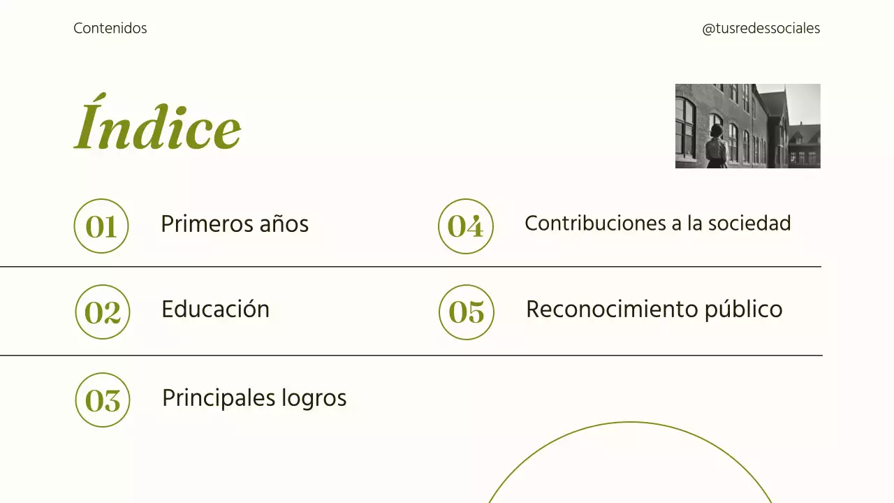 presentación de la biografía de green classic