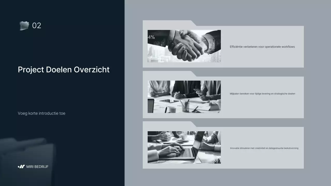 grijs modern bedrijfsrapport