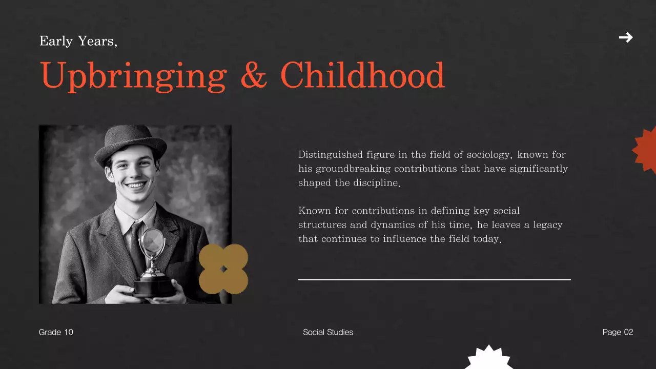 Beige Vintage Biography Presentation