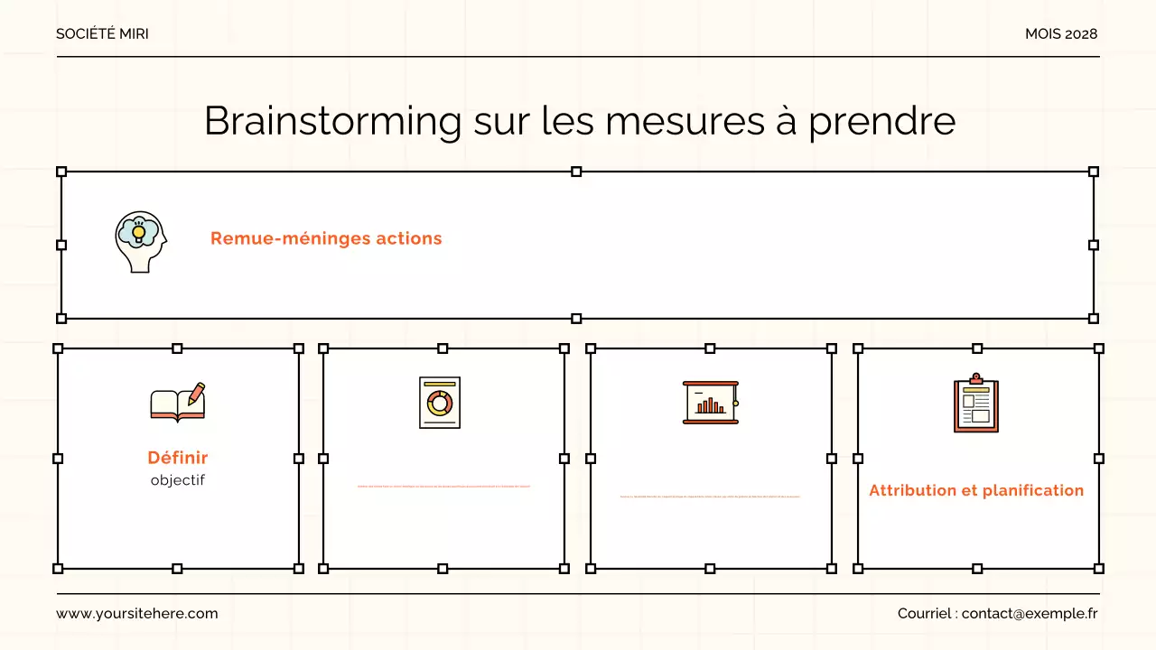 orange modern brainstorming guide