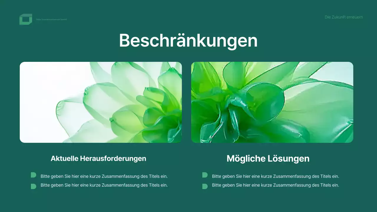 grünes modernes Konferenzdesign