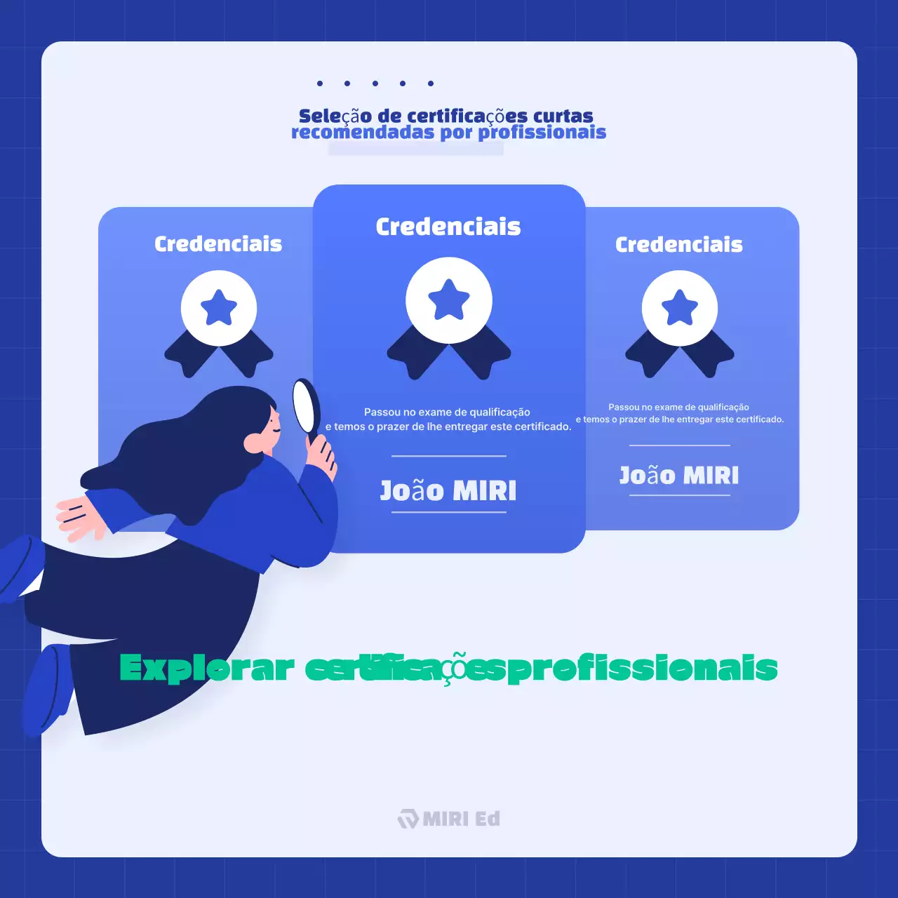 Anúncios certificados Blue Modern