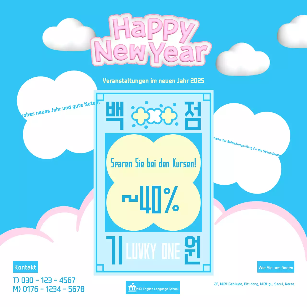 Hellblau Baby Training Promotion