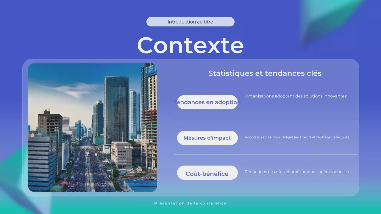 annonce d'entreprise moderne bleue