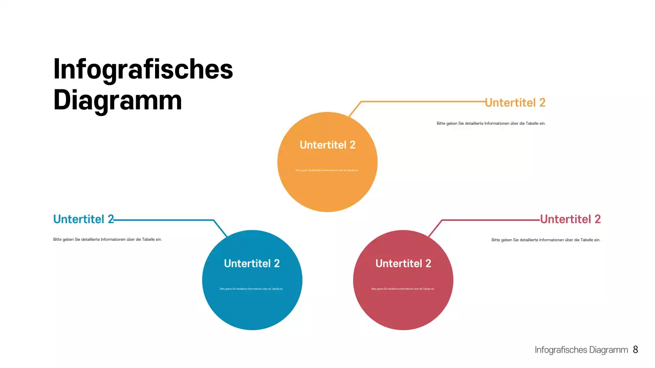 Regenbogen moderne infografische Präsentation Vorlage