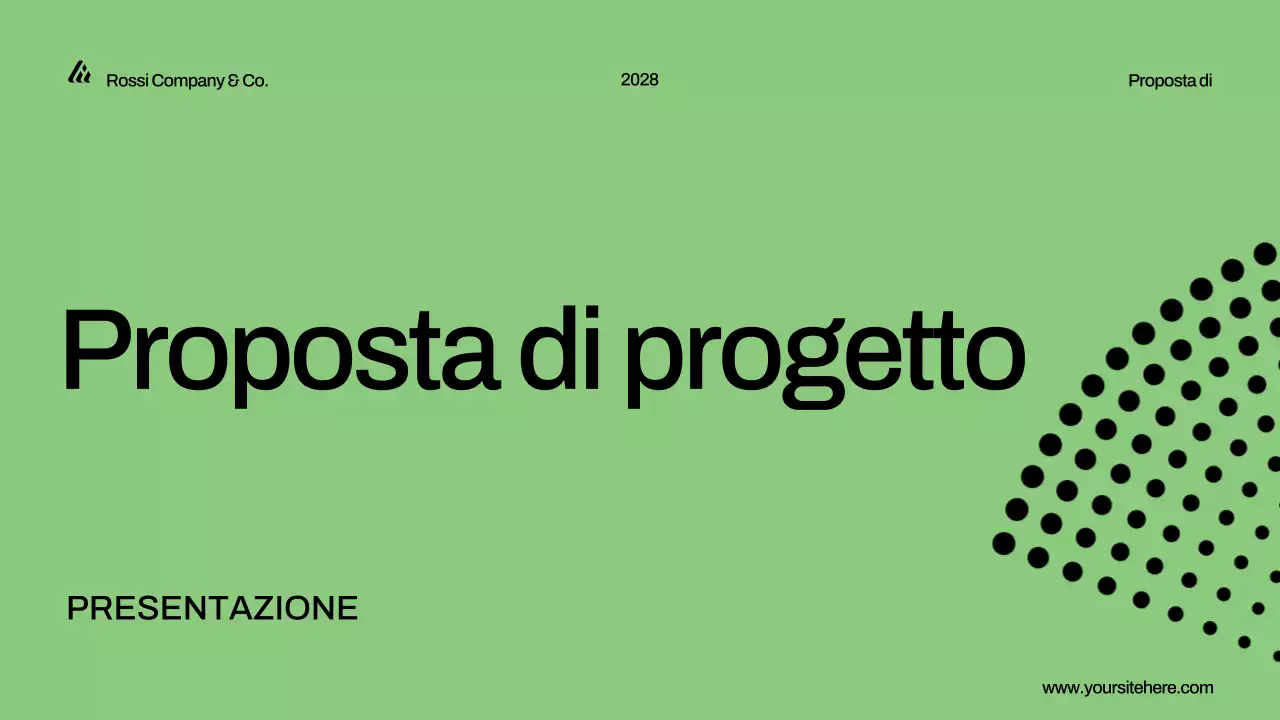 presentazione della proposta di progetto verde moderno