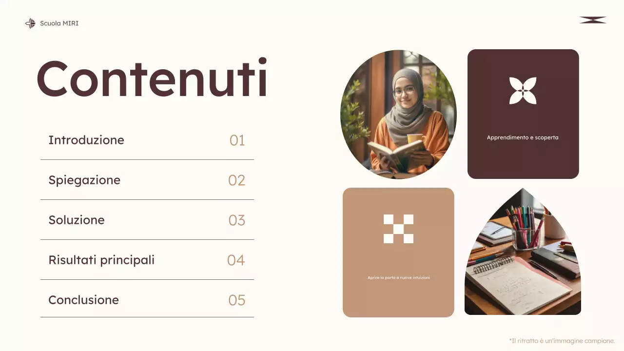 classe di educazione moderna beige