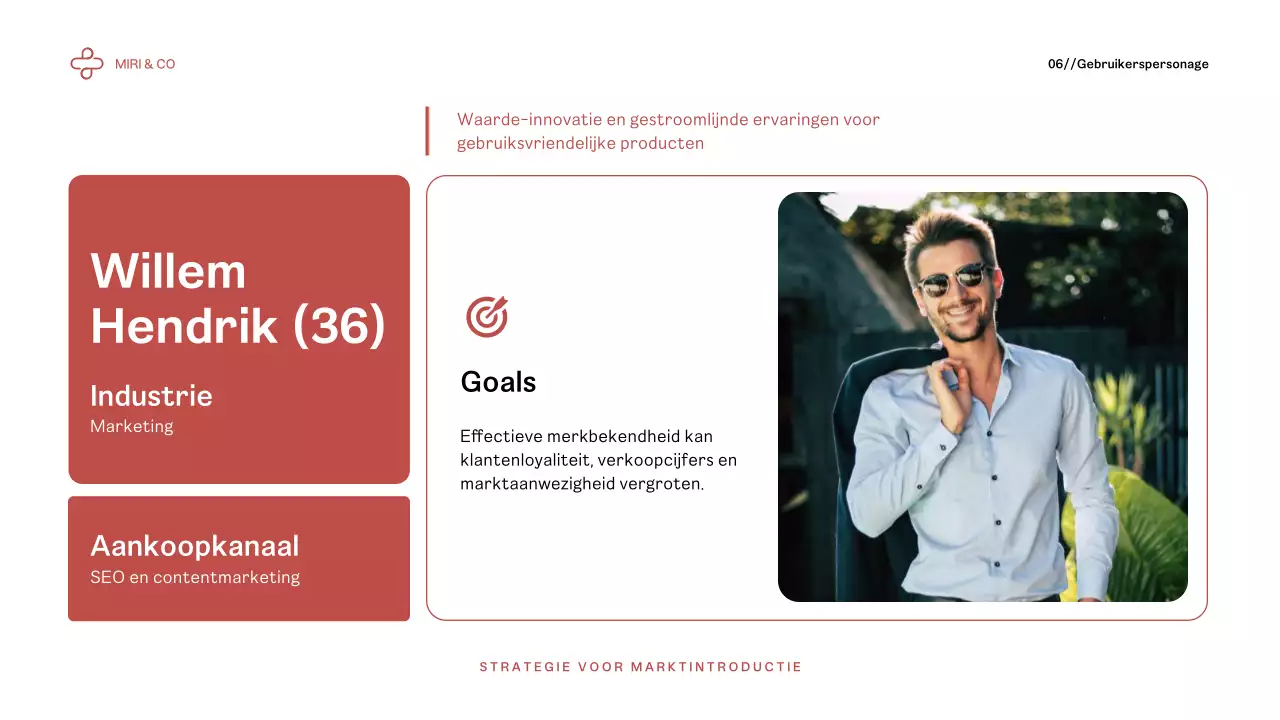 Rood Modern Ondernemingsplan