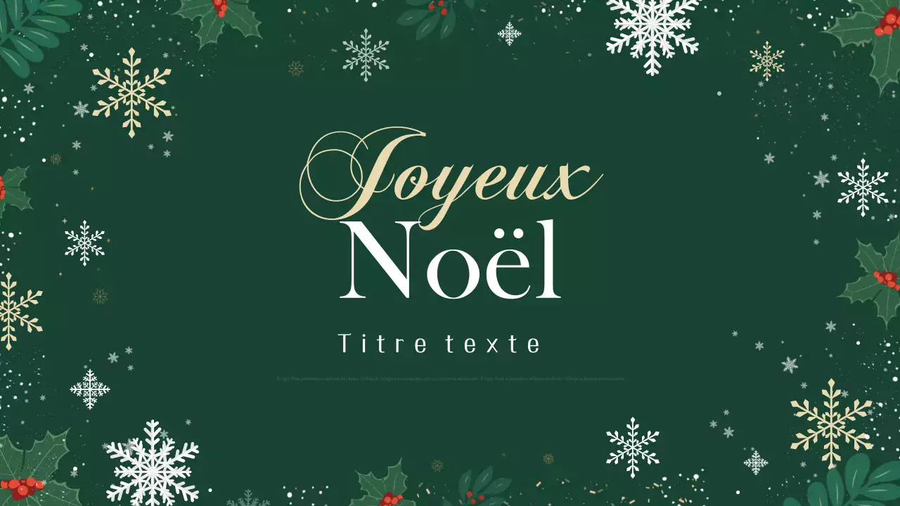 Un luxueux agenda de Noël en vert
