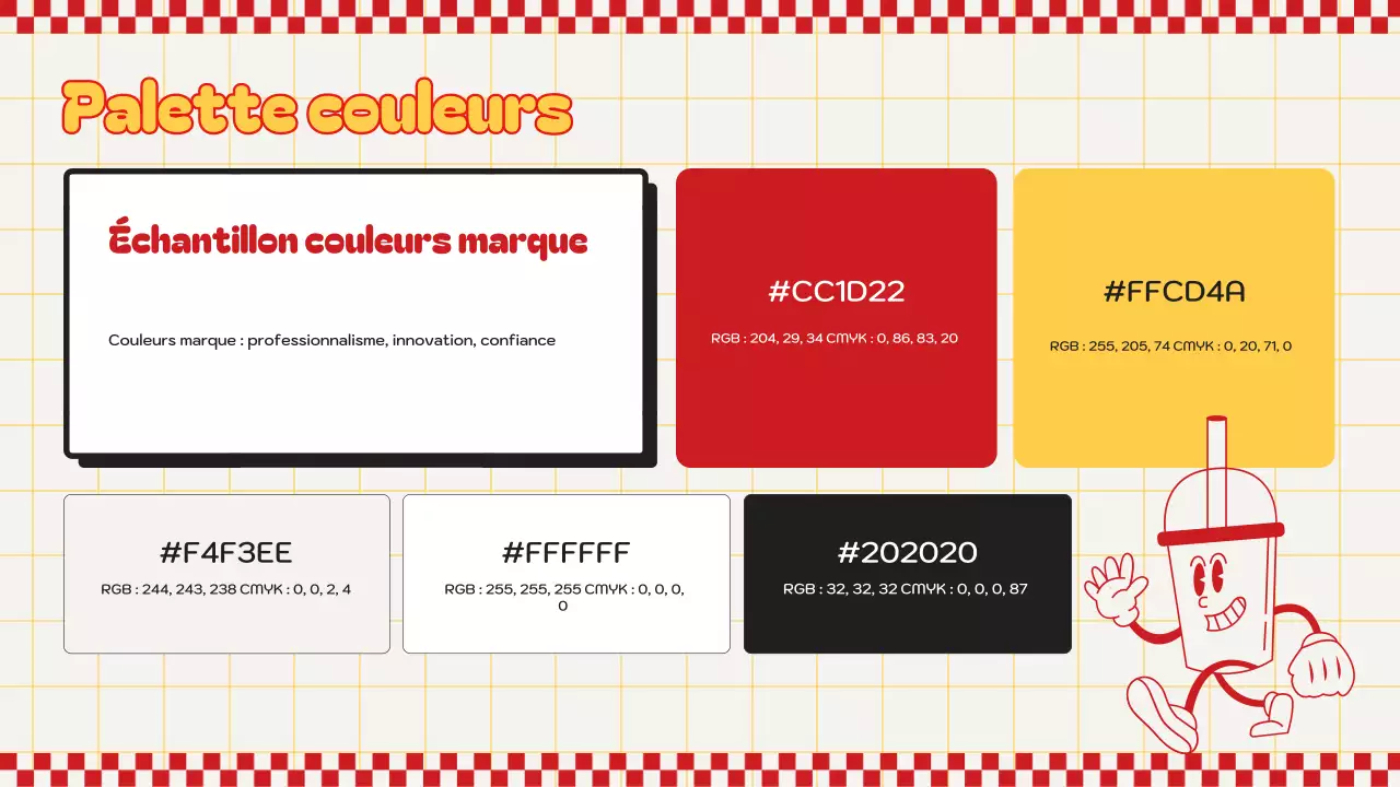 ligne directrice de la marque red retro