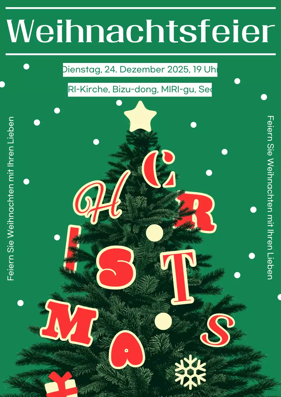 Grüne und saubere Weihnachtsaktion