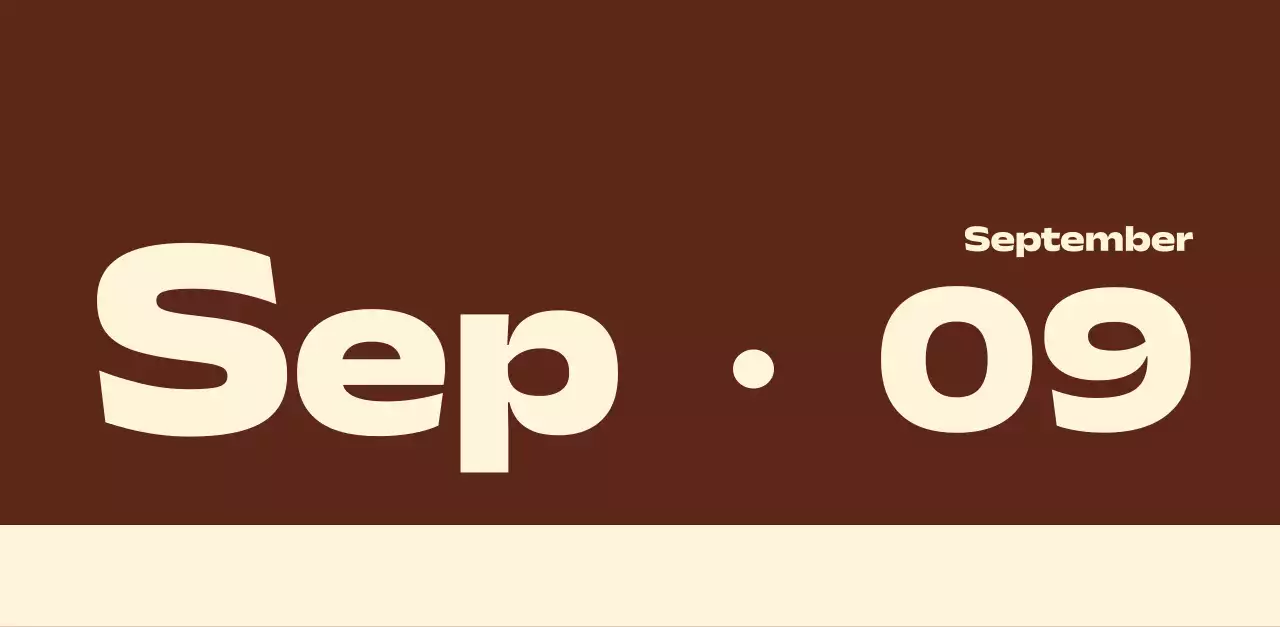 黒と白のモダンな2025年カレンダー