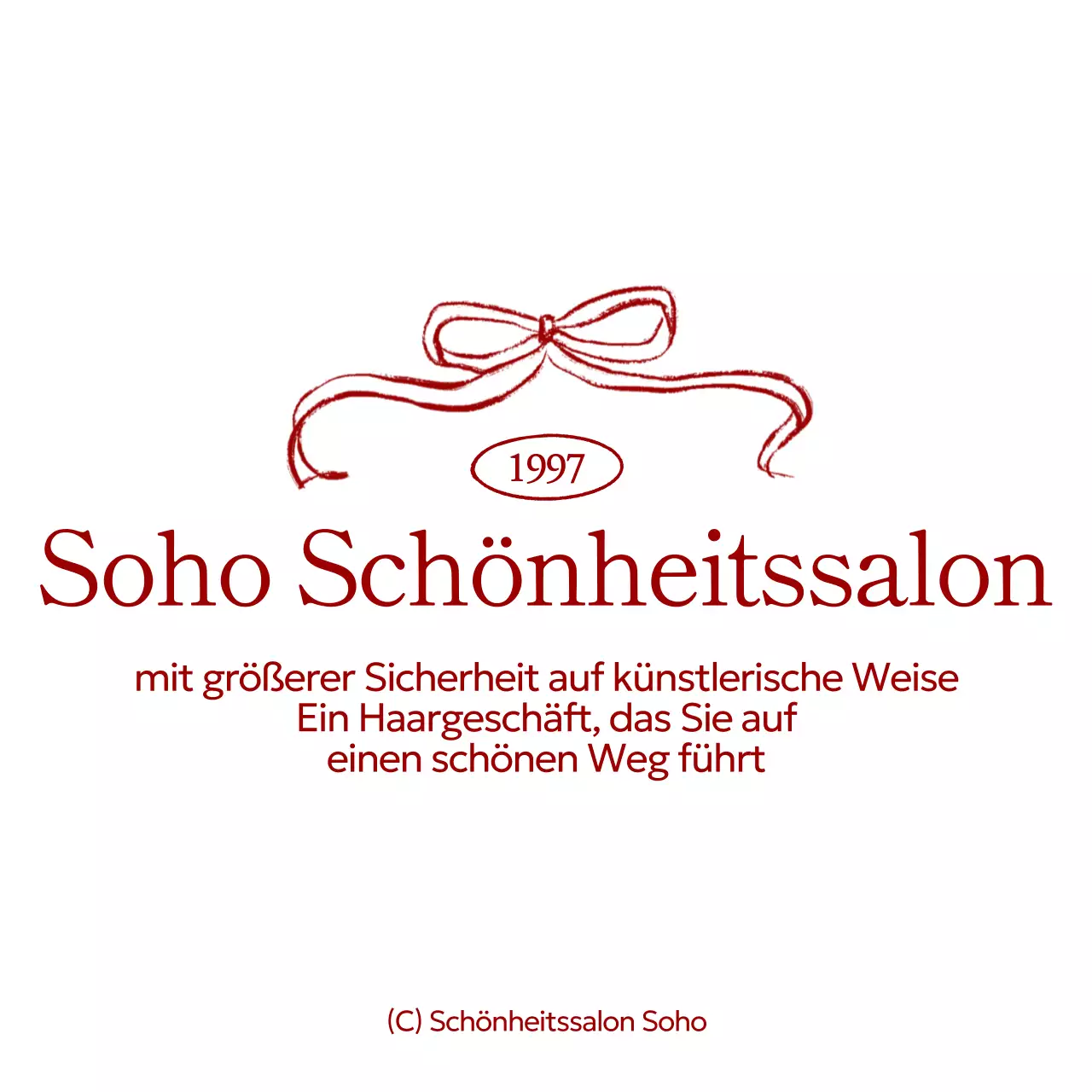 Förderung des Red Simple Beauty Shop