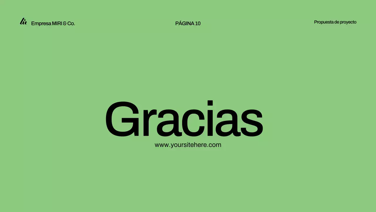 presentación de la propuesta de proyecto green modern