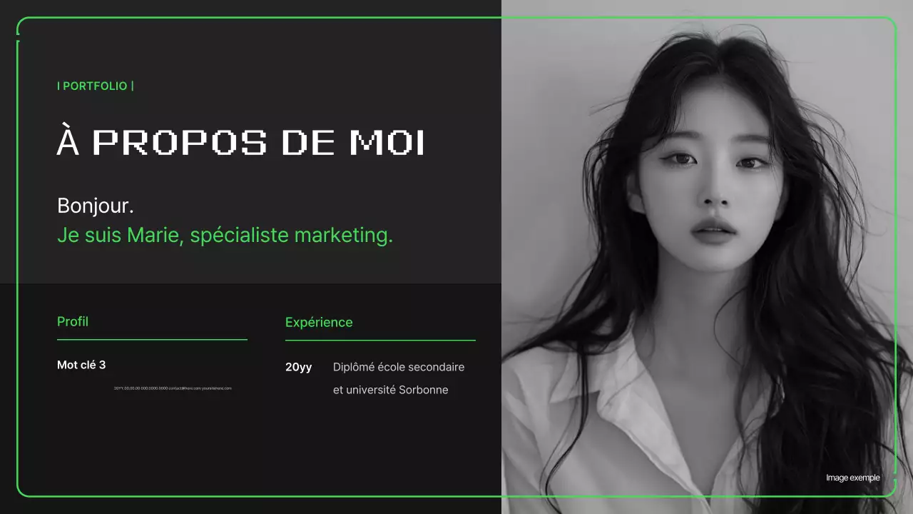 Portfolio d'illustrations pixellisées simples aux couleurs néon pour la nouvelle année