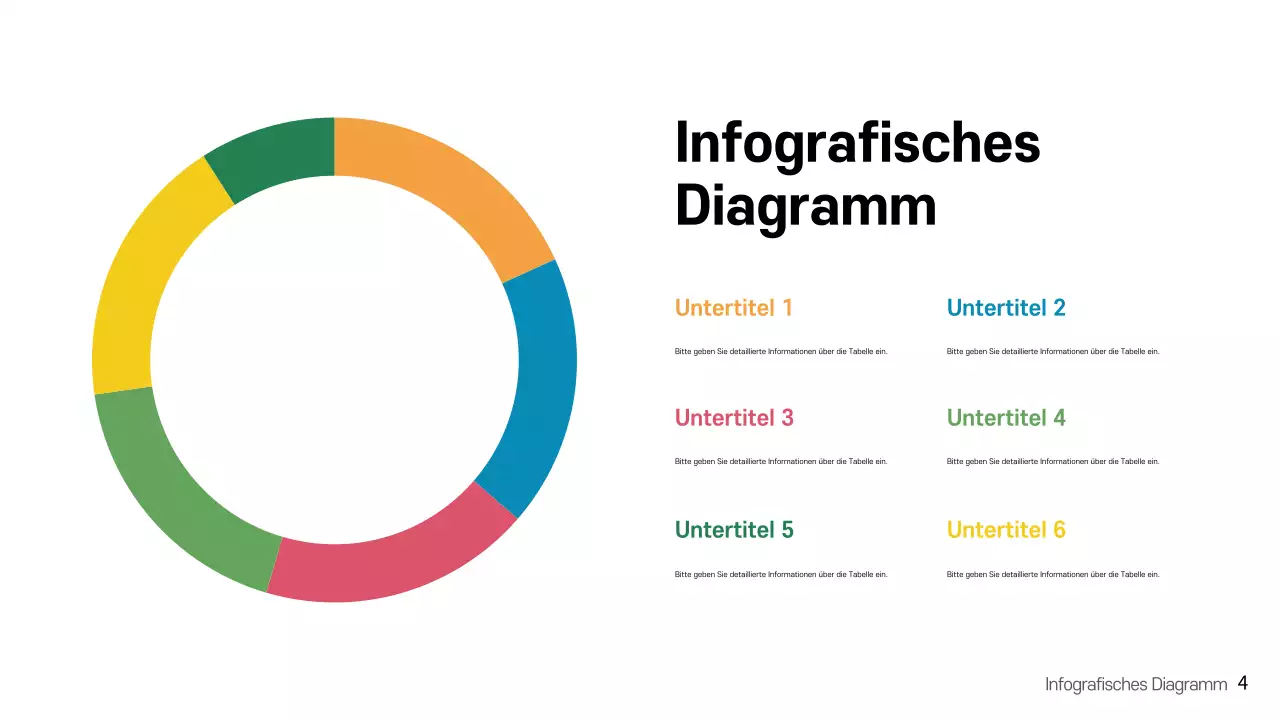 Regenbogen moderne infografische Präsentation Vorlage