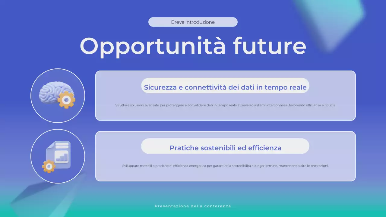 annuncio commerciale blu moderno