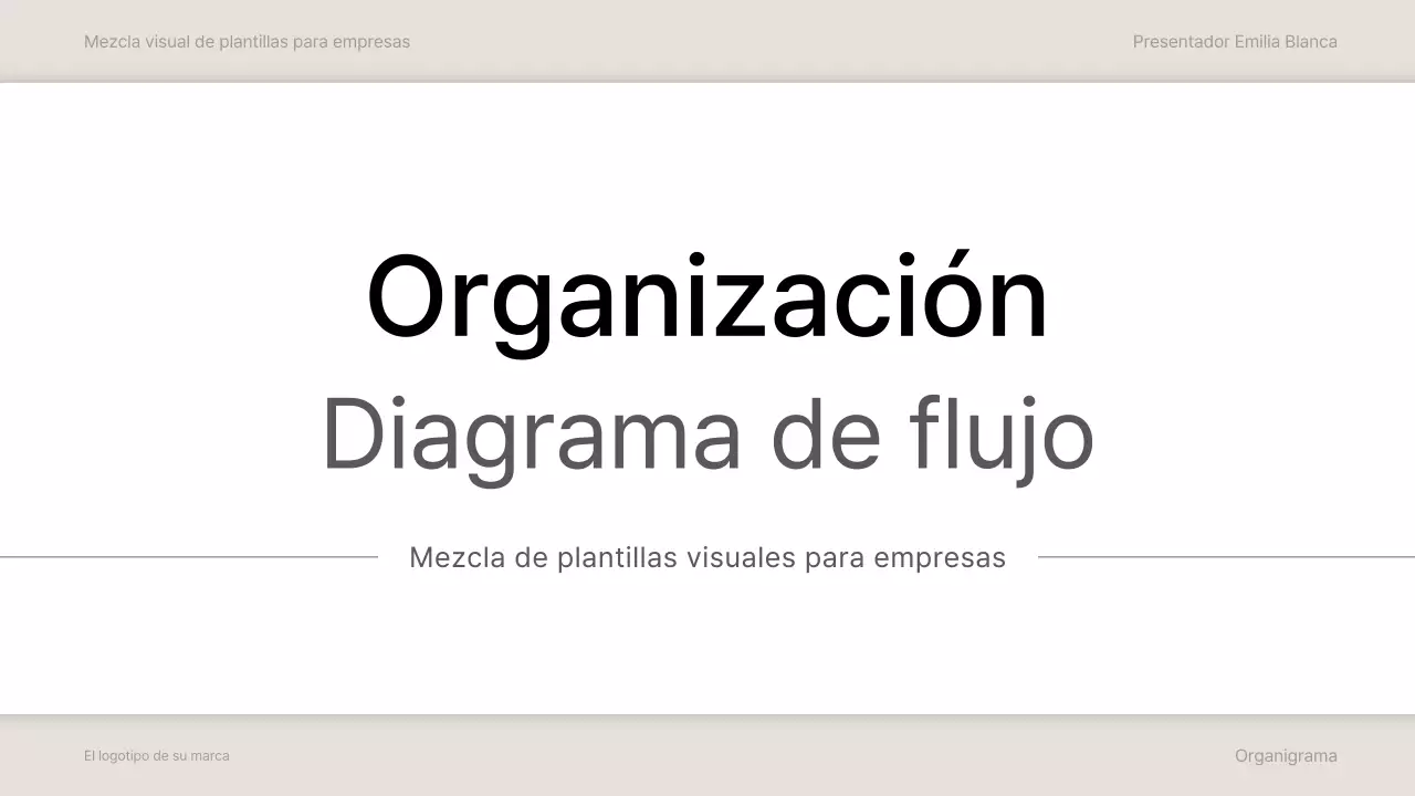 colección minimalista gris de organigramas