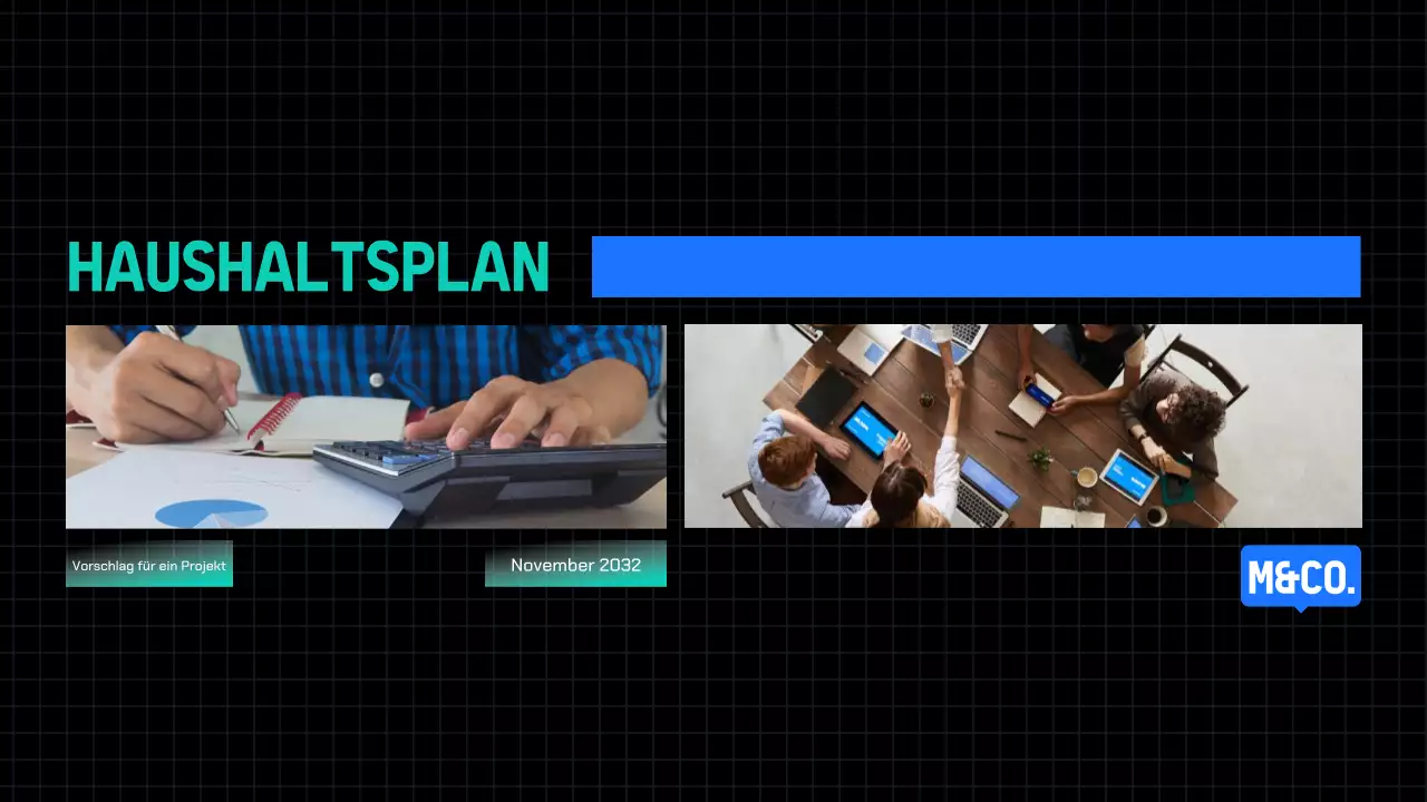 Blue Modern Projektvorschlag