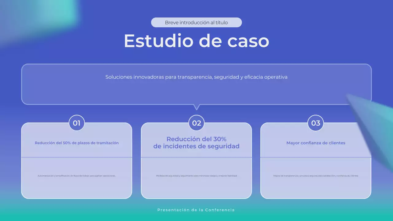 anuncio de empresa moderna azul
