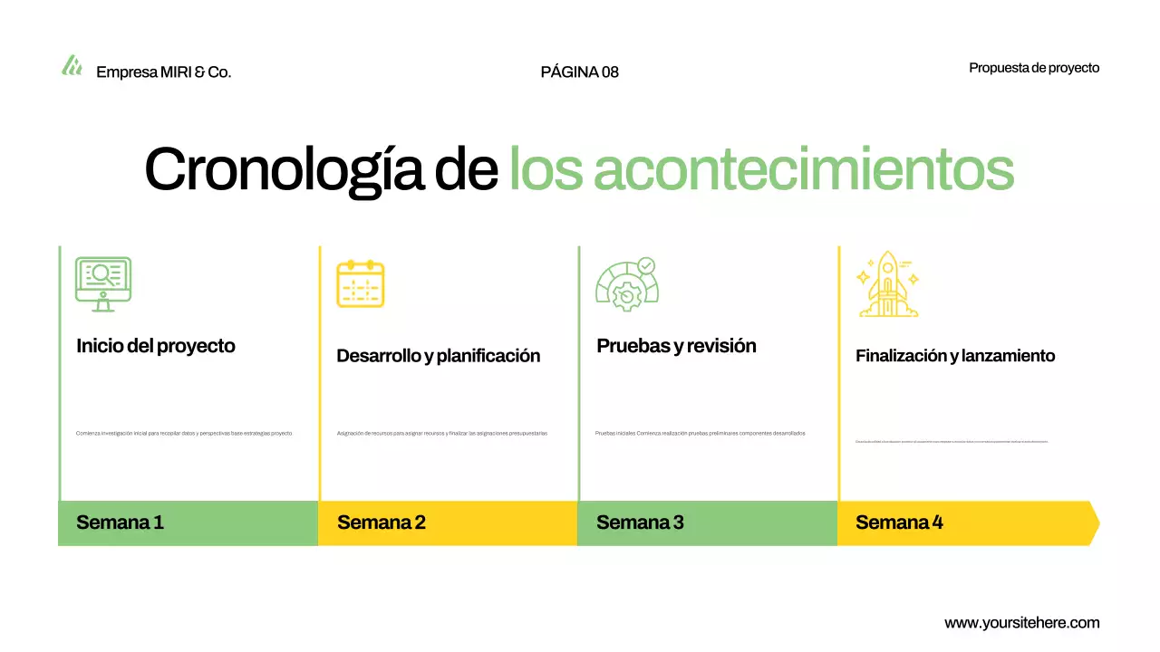 presentación de la propuesta de proyecto green modern