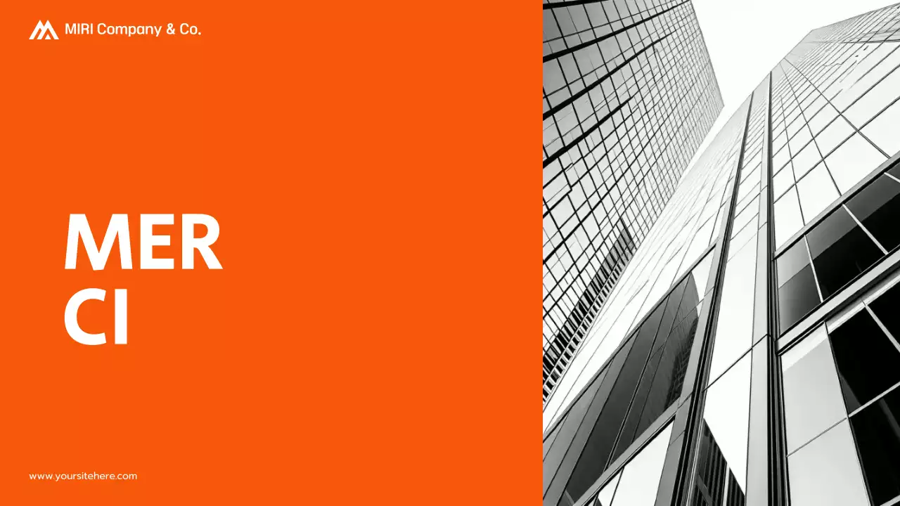 présentation d'une proposition de projet moderne orange