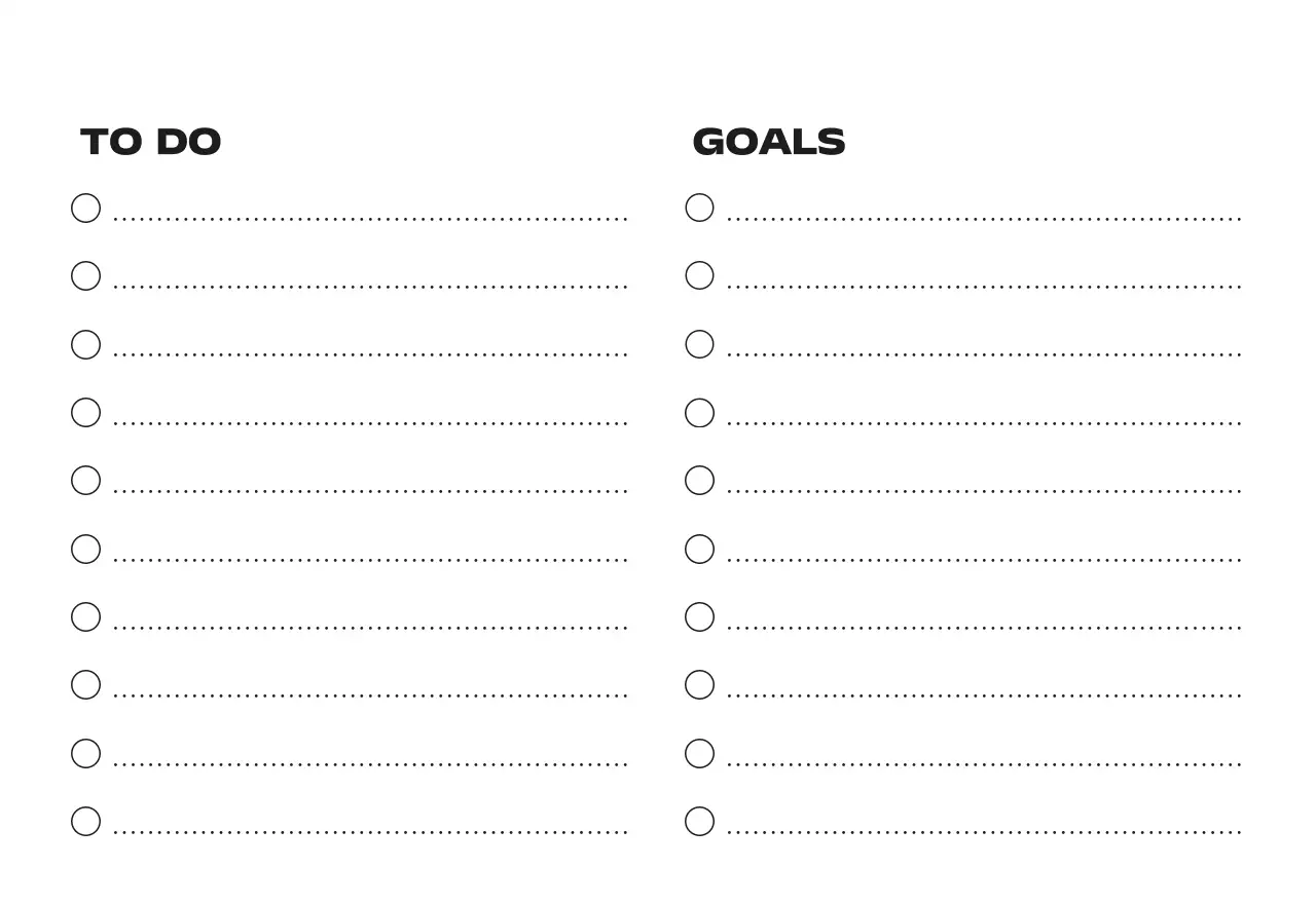 黒と白のスタイリッシュな2025年カレンダー